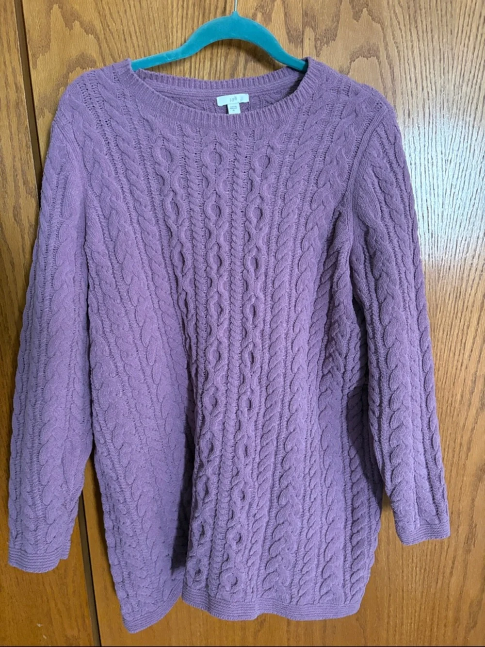J. Jill Lavender Chenille  Cozy Crewneck Sweater